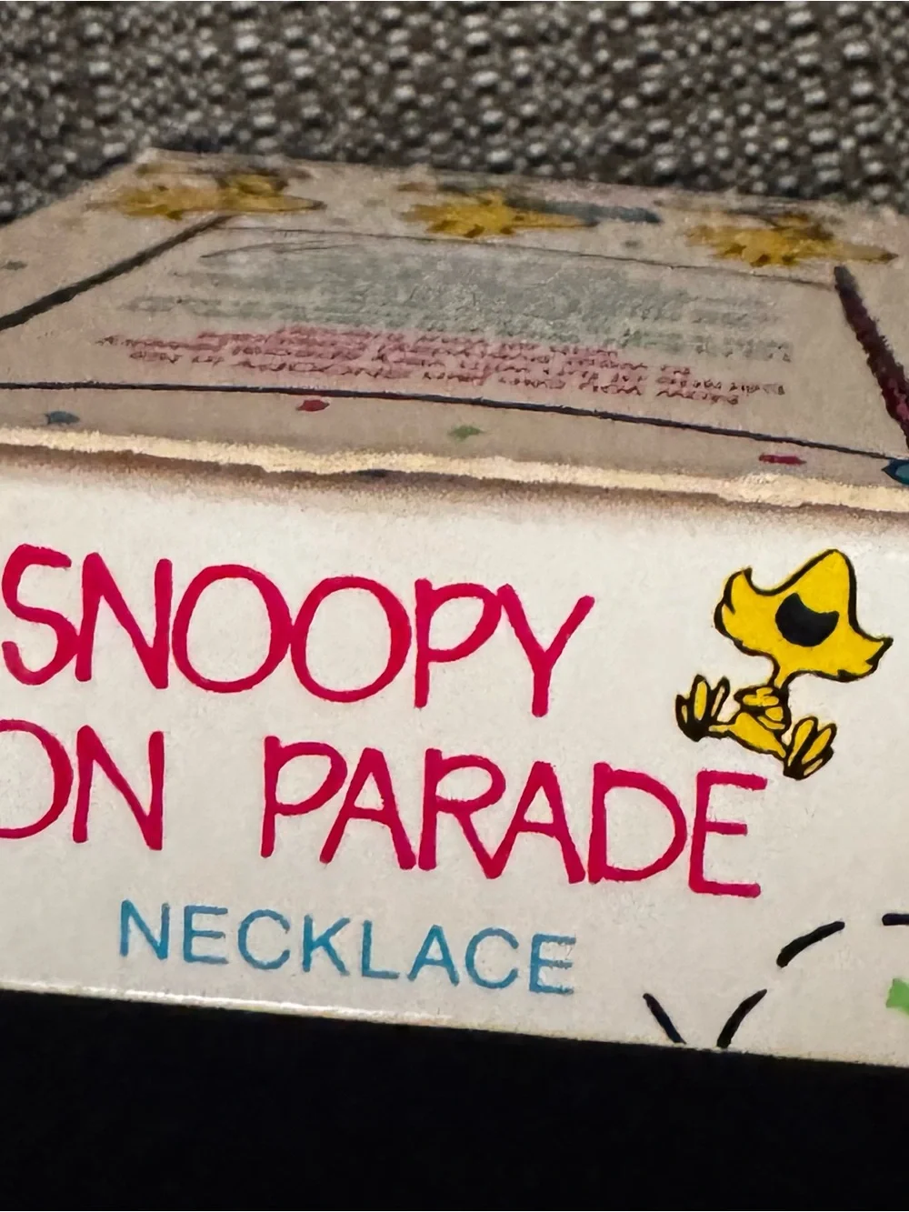 Vintage Avon 1990 Snoopy On Parade Necklace Original Box New